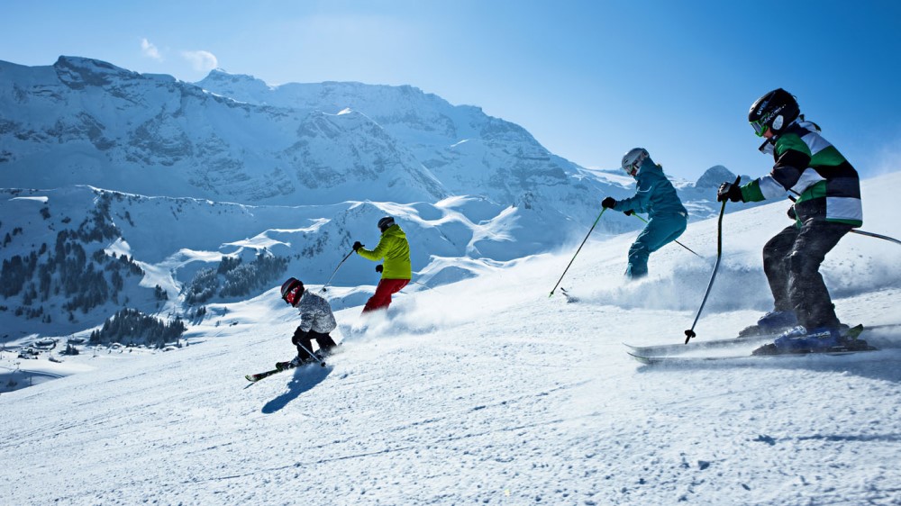 Skiën in Adelboden-Lenk.
